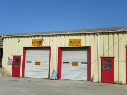 Discount Muffler's shop front taken in February 2012.