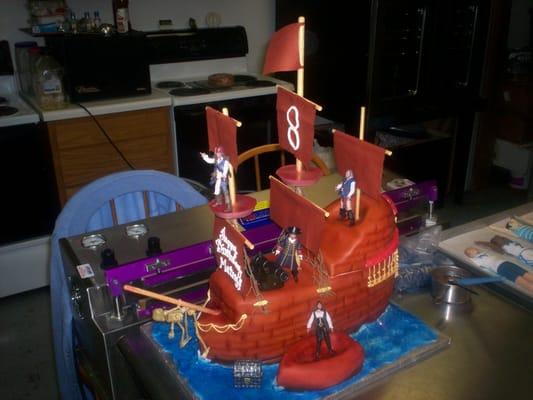 Pirate Ship cake