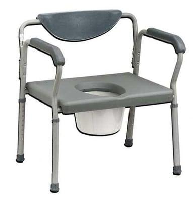 Drive Medical Bariatric commode weight limit 600lbs.