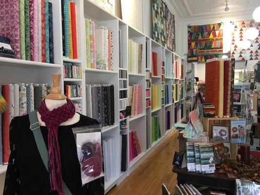 Modern Selection of fabric and yarn!