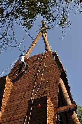 conquering the climbing tower