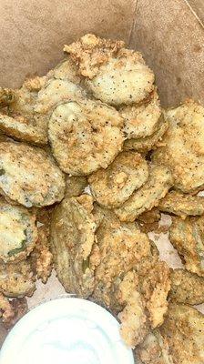 Deep fried pickles