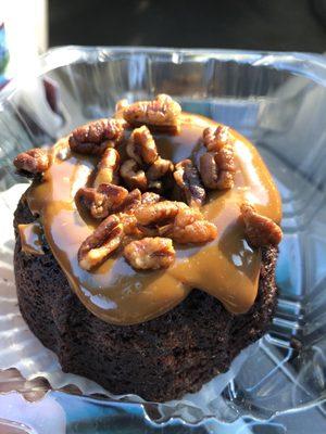 Caramel Pecan Chocolate Baby Bundt Cake!