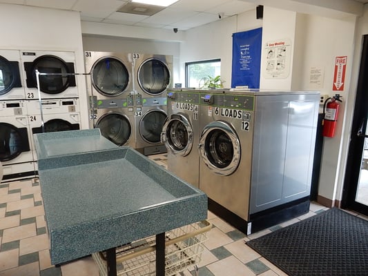 Ample folding space with large 45 LB dryers