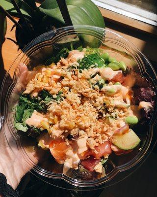 Regular Poke Bowl. (ig: @alisa.eats.food)