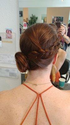 Chic updo #braids