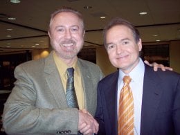 Richard Drobnick, LCSW, DCSW (left) with Dr. John Gray, author of the highly acclaimed "Men Are From Mars, Women Are From Venus"