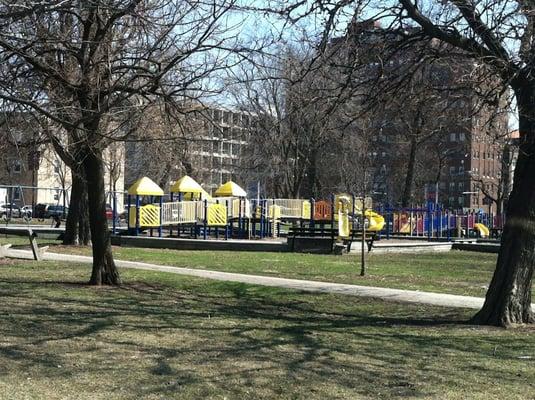 Newer play equipment for children to play on.