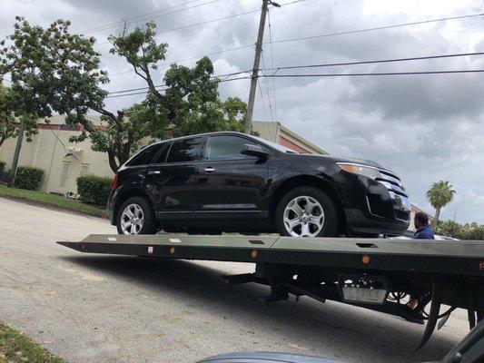 Offloading the car