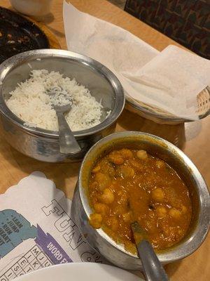 Vegan Indian food for the win!!!! Channa Masala