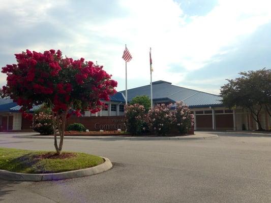 Rec Center Exterior on a beautiful day.