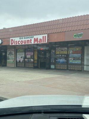 Front door leading into all the shops inside.