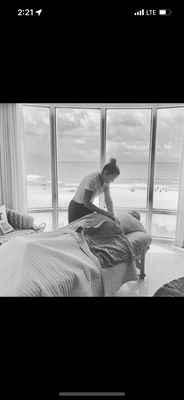 In home massage on the beautiful gulf coast