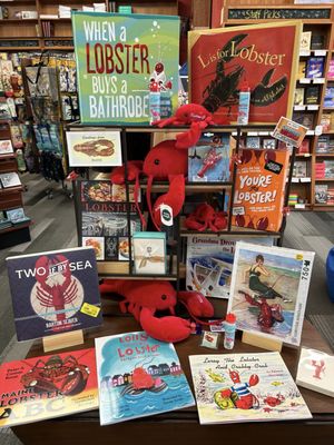 Maine lobster books and items