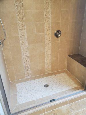 Tile shower