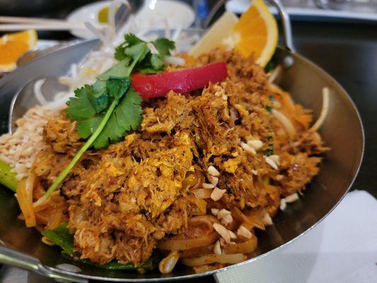 Crab pad thai