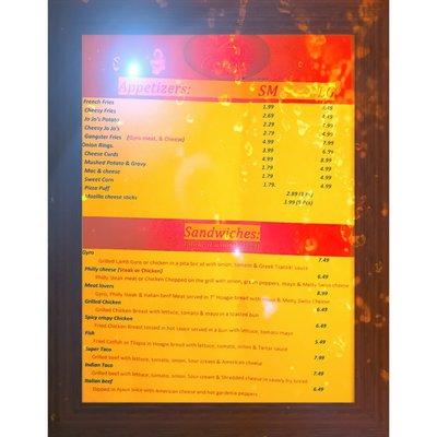 Try Our New Menu