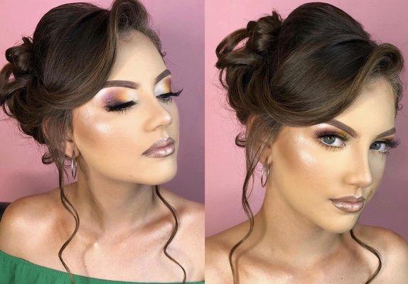 Makeup and hair style