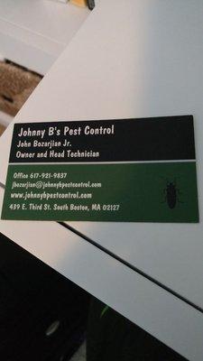 Johnny B's Pest Control