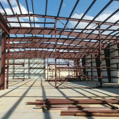 Interior view of aircraft hangar.