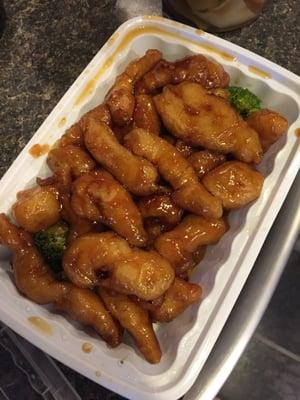 white meat General Tso's chicken