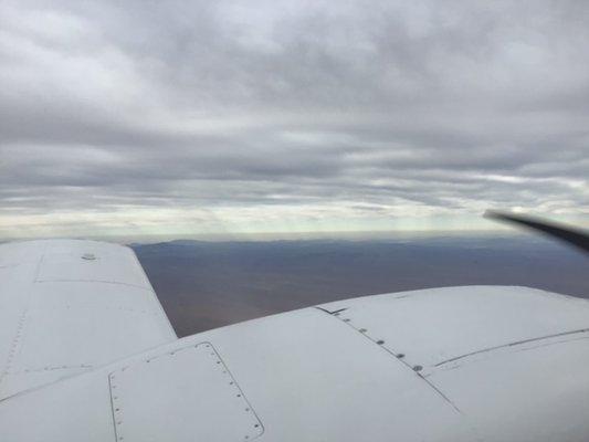 Student Flight over California