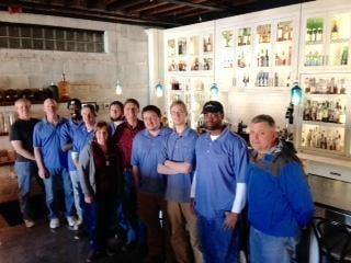 Great staff luncheon held at Supper Southern Morsels in Norfolk! Check out our cabinetry at the bar!