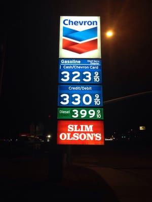 Gas sign