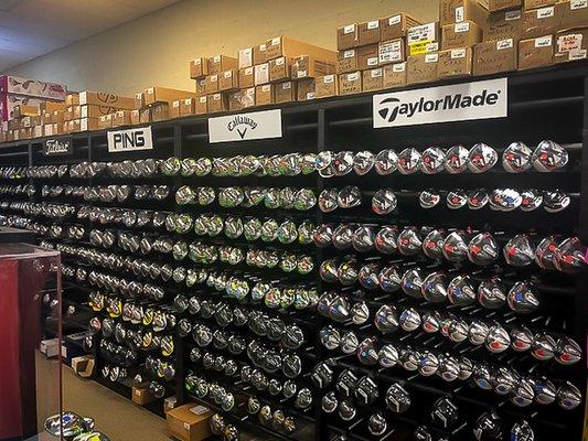 Huge Club racks with every Vendor Brand