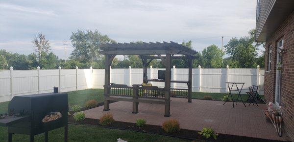 It's a pergola.