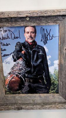 An autographed picture of negan would be great on any wall