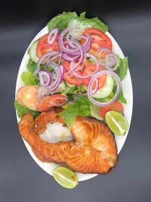 Salmon with Salad