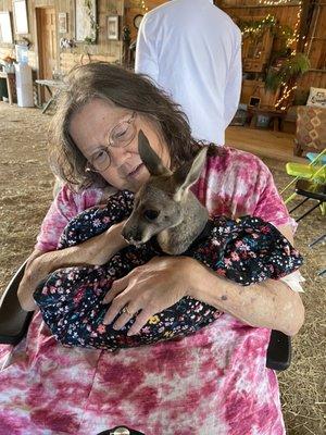 We got to hold a very cute Joey