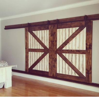 Barn Doors.Can be customized to any size, color, or style.