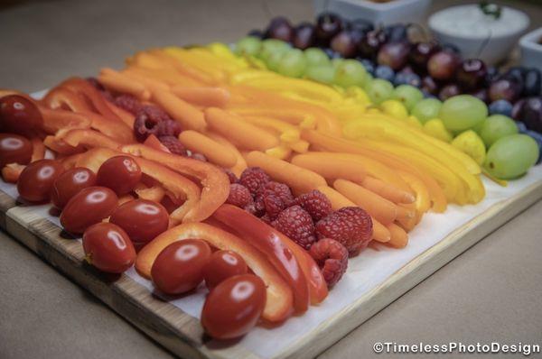 Rainbow Veggie Board