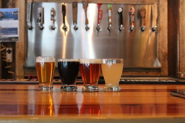 Enjoy a flight of beers for only $5