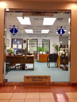 Office entrance from Lobby, First Floor, Suite 120