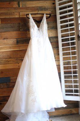 The wedding dress