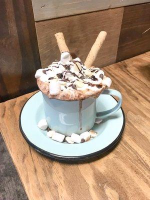 Our NEW Loaded Hot Chocolate!!