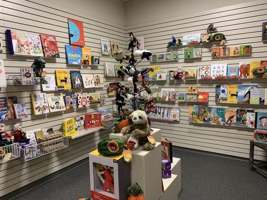 Lots of books in the gift shop