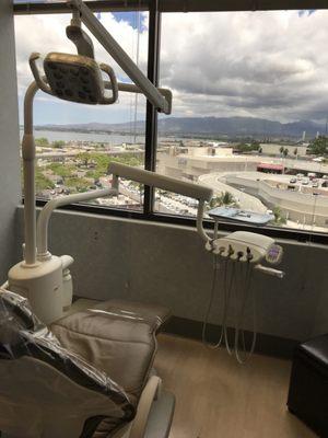 View from the chair - overlooking Pearl Harbor and the Waianae mountains