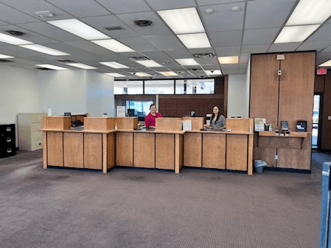 Interior of MEMBERS1st Community Credit Union in Eldora, Iowa