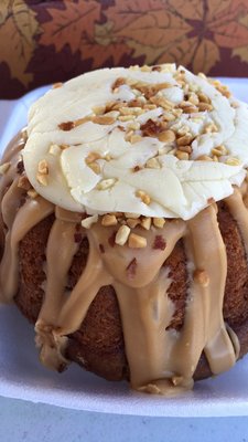 Wowsers! New offering this year: caramel Apple Bundt cake