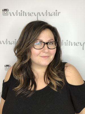 Hi! I'm Whitney Whitehead, independent hairstylist at R Studios in Cherry Hill Village. Text for appointment (573) 586-8182