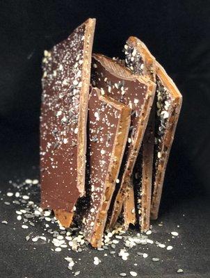 Black Sesame Seed Toffee Brittle