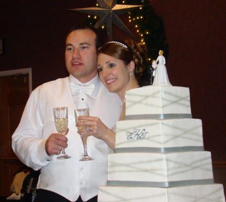 Bride & Groom on wedding day.
