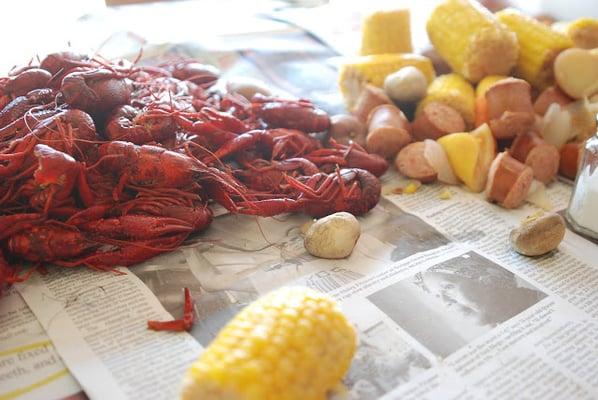 Louisiana crawfish boil!