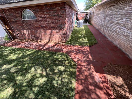 Paver, granite, sod installation.