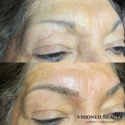 Microblading before and after