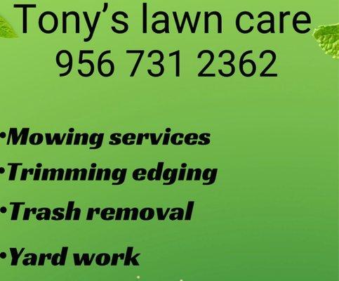 Tony's lawn care